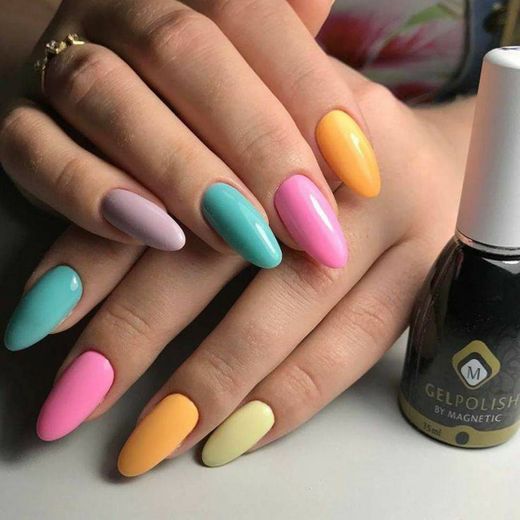 UNHAS CORES PASTÉIS 