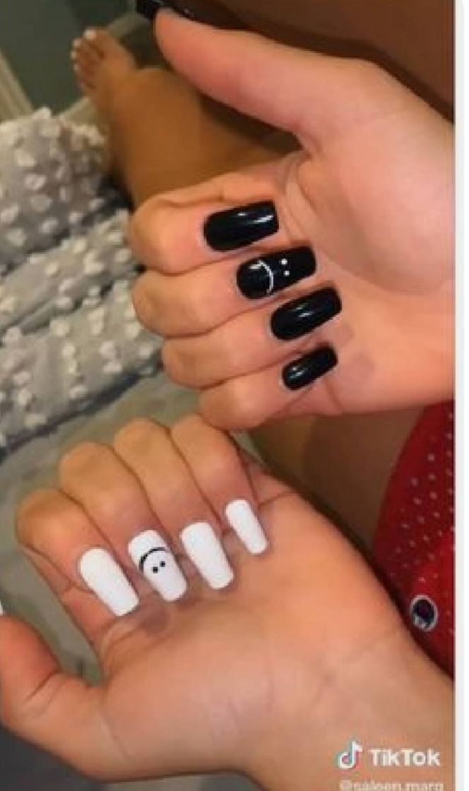 Moda Unhas feliz e triste 