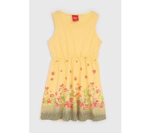 Vestido Elian Infantil Floral Amarelo - Compre Agora