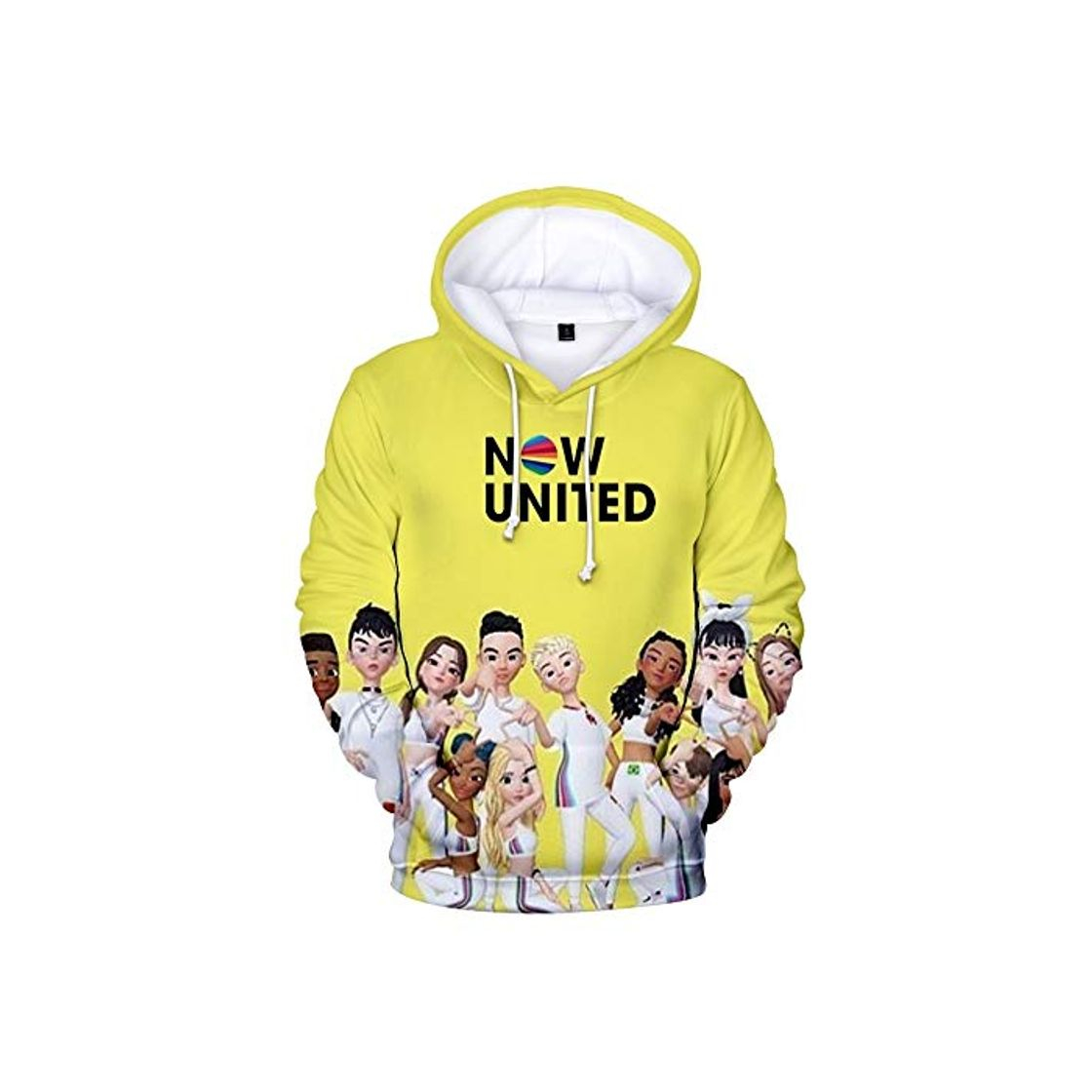 Moda WAWNI 2020 New Now United Sudadera con capucha para hombre y mujer 3D Noah Urrea Pullover Unisex Harajuku Tracksui Negro 4 S