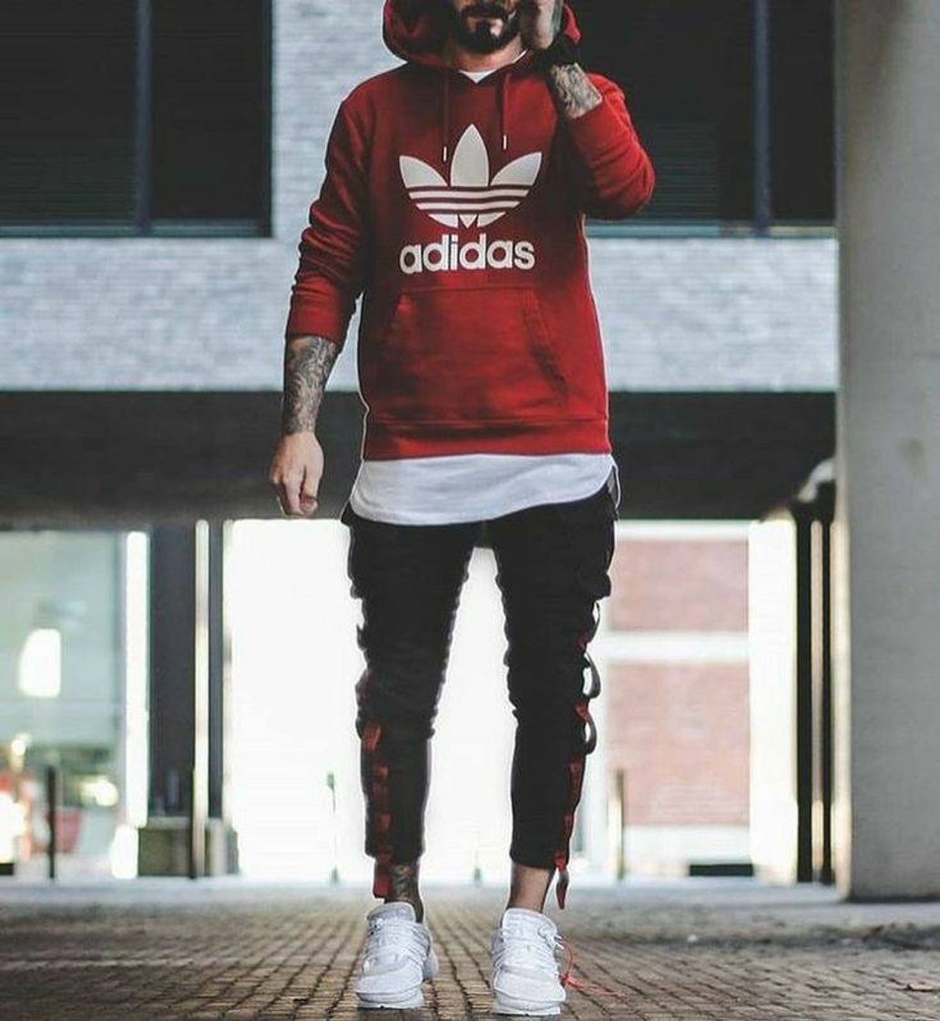 Fashion Moleton Adidas masculino.