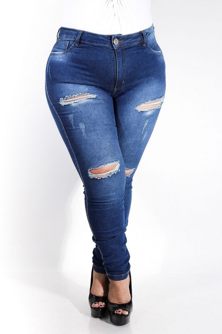 Fashion CALÇA JEANS FEMININA CINTURA ALTA - Favorite Denim PLUS ...