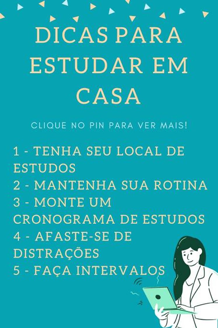 Moda Dicas para estudar na quarentena