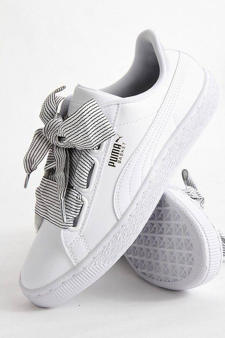 Moda Puma Basket Heart W White