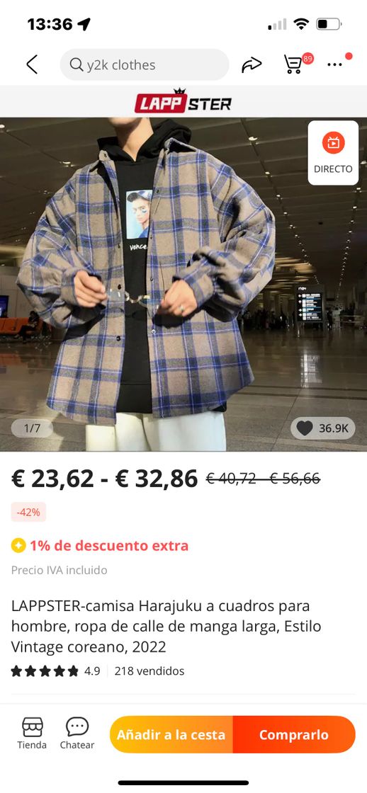 Social Sobre camisa de cuadros