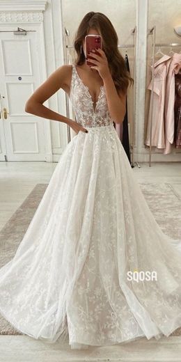 Vestido de noiva simples transparente 