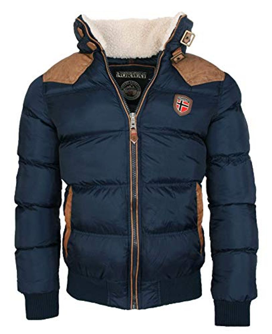 Products Geographical Norway Cálida chaqueta de invierno acolchada para hombre azul marino XL