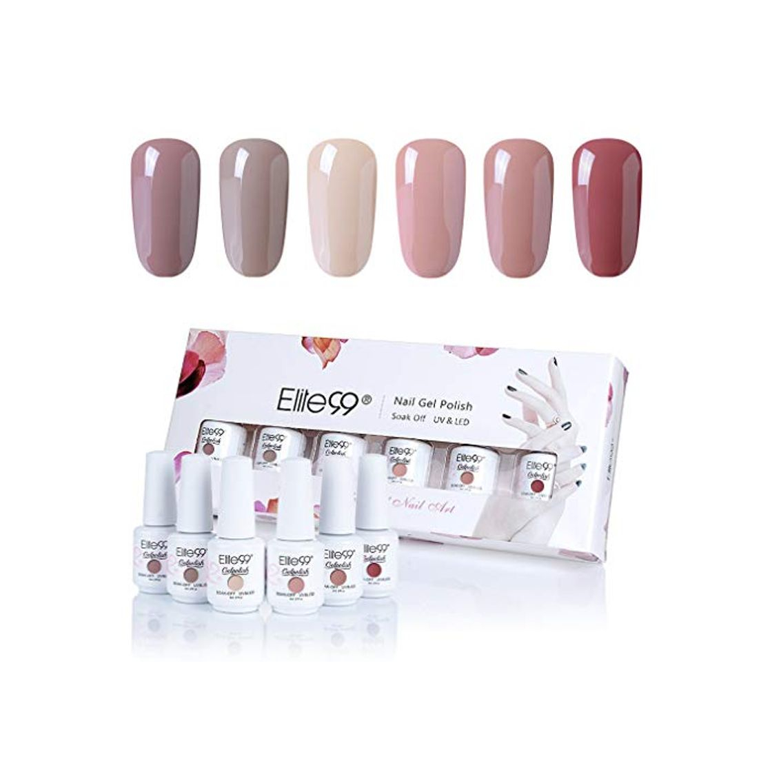 Producto Elite99 Esmaltes Semipermanentes de Uñas en Gel UV LED