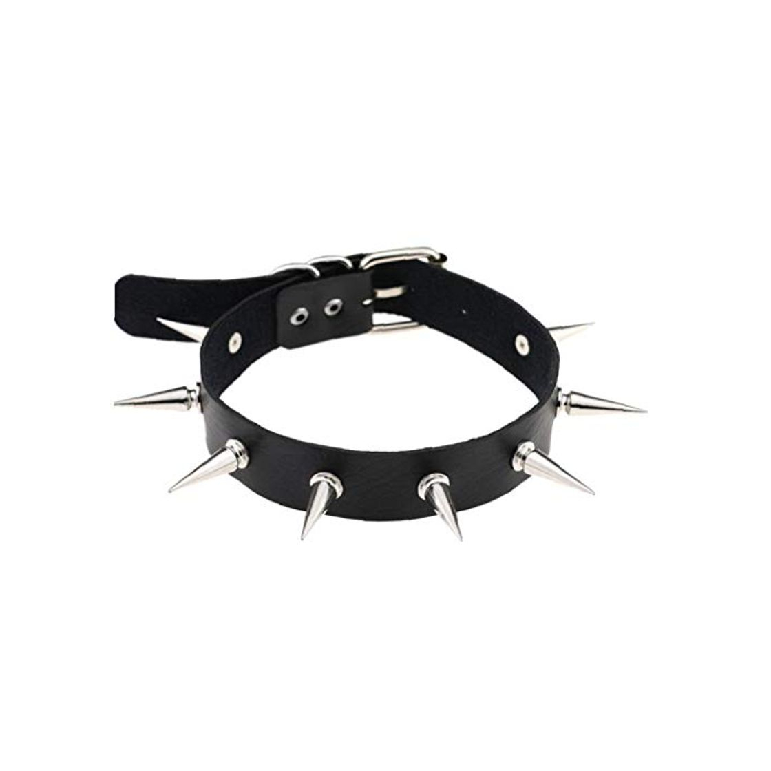 Moda Gótico Punk Pinchos Collar Gargantilla con Puntas Remaches Hombres de Las Mujeres emotivo Tachonado Gargantilla Collar de Plata gótico joyería