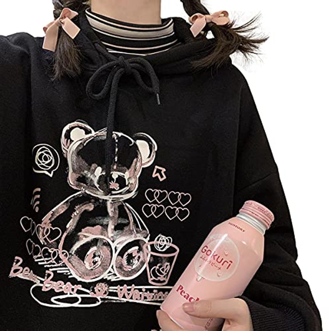 Moda Y2k Clothes Aesthetic Ropa Kawaii Sudaderas con Capucha Anime Gothic Punk Sudaderas