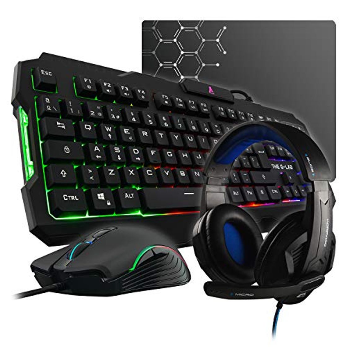 Producto THE G-LAB Combo Argon E - Pack Gaming 4 en 1 -