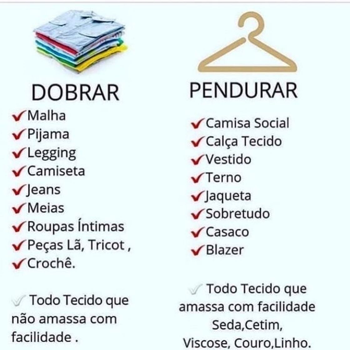 Moda  Organização roupas 