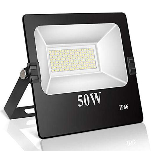 Roleadro Focos Led Exterior 50W IP66 Impermeable 144 SMD3030 LED Floodlight con