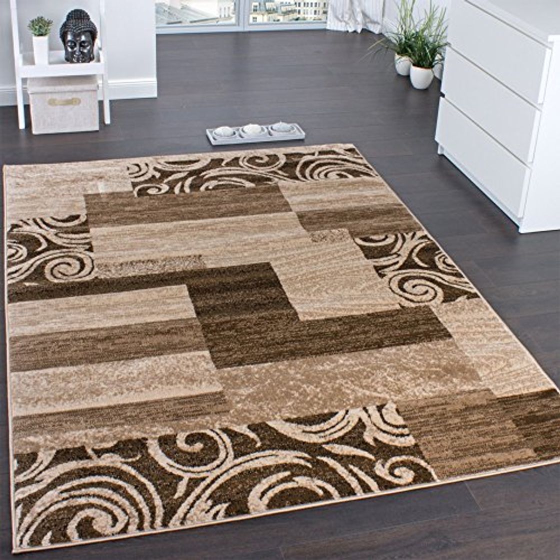 Elemento de la categoría hogar Alfombra para Sala De Estar Alfombra para Decoración Interior Beige Marrón, tamaño