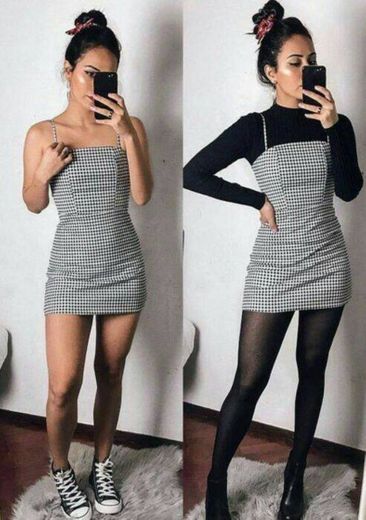 Vestido xadrez 