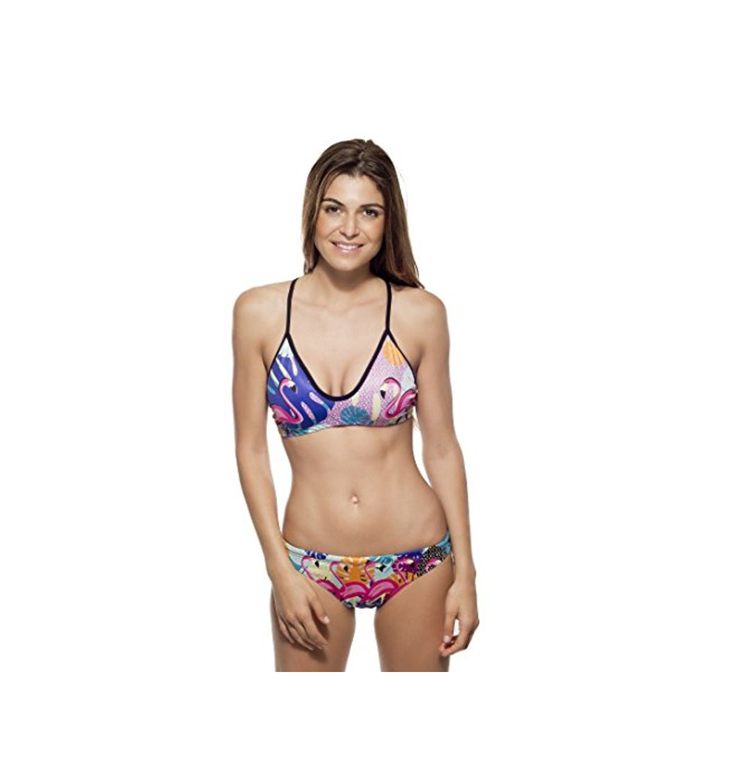 Fashion Turbo Power Flamingo Bragas de Bikini