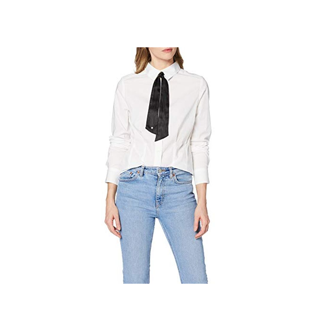 Fashion G-STAR RAW Syenite Slim Bow Blusa, Blanco