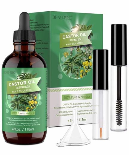 Castor oil for hair and lashes growth