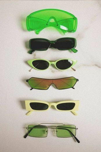 green sunglasses 