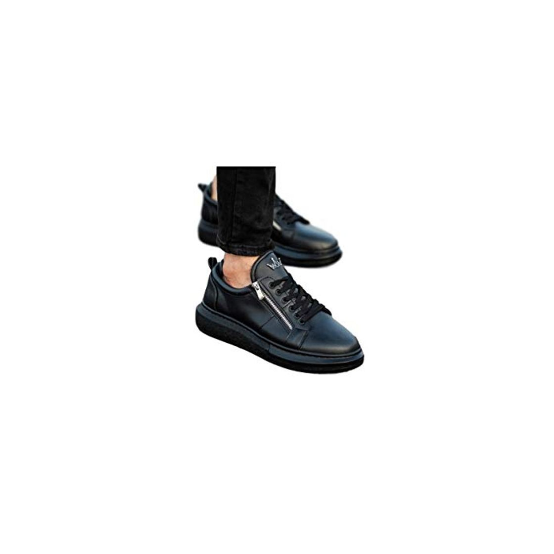 Moda Zapatillas Martin Valen con Cremallera Hype Sole Negro