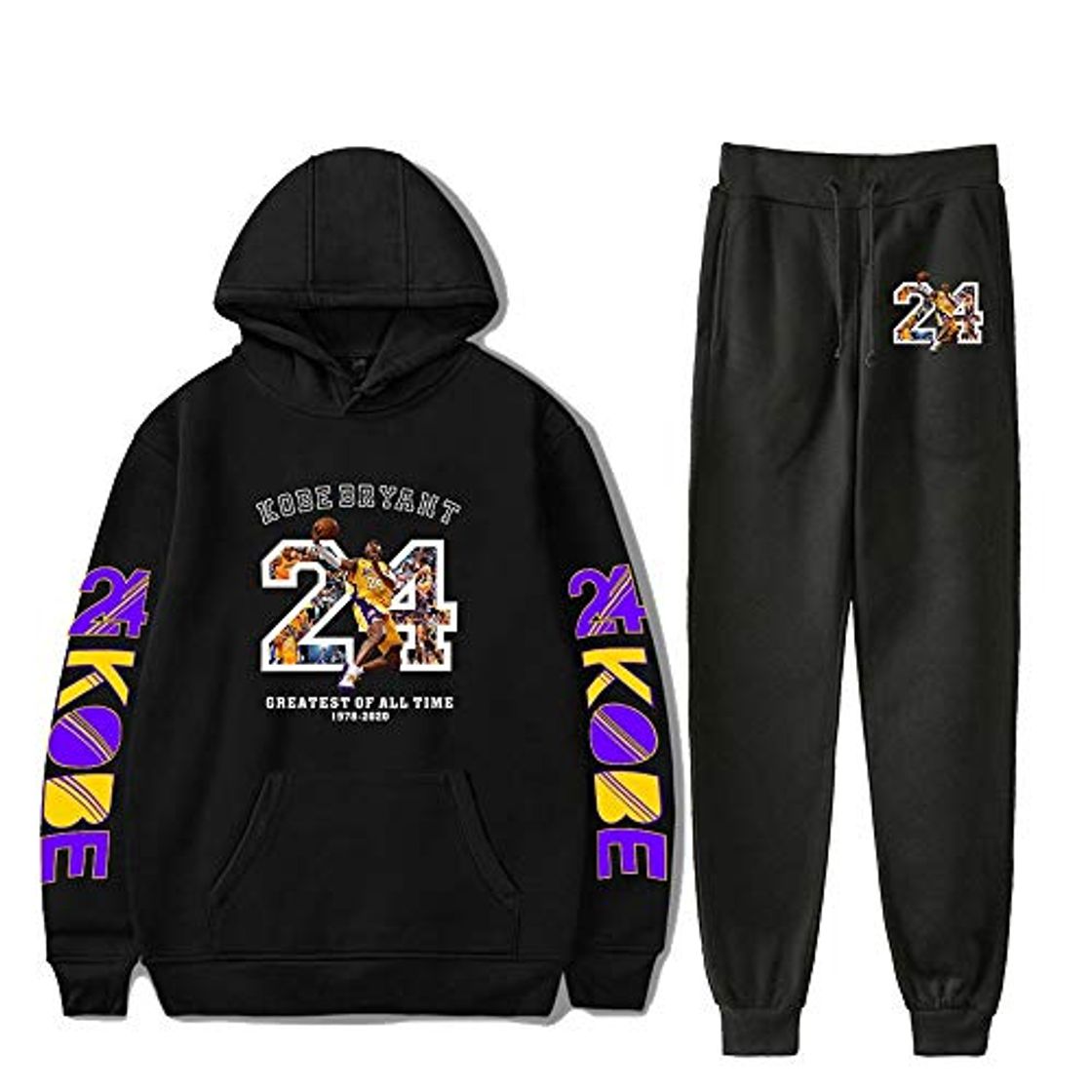 Moda LBTIAN Sudaderas con Capucha Kobe Bryant Sudadera con Capucha Unisex de Manga