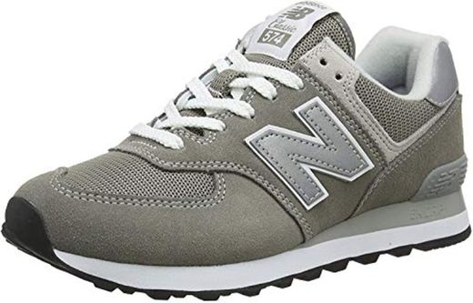 New Balance WL574EB, Zapatillas Mujer, Gris