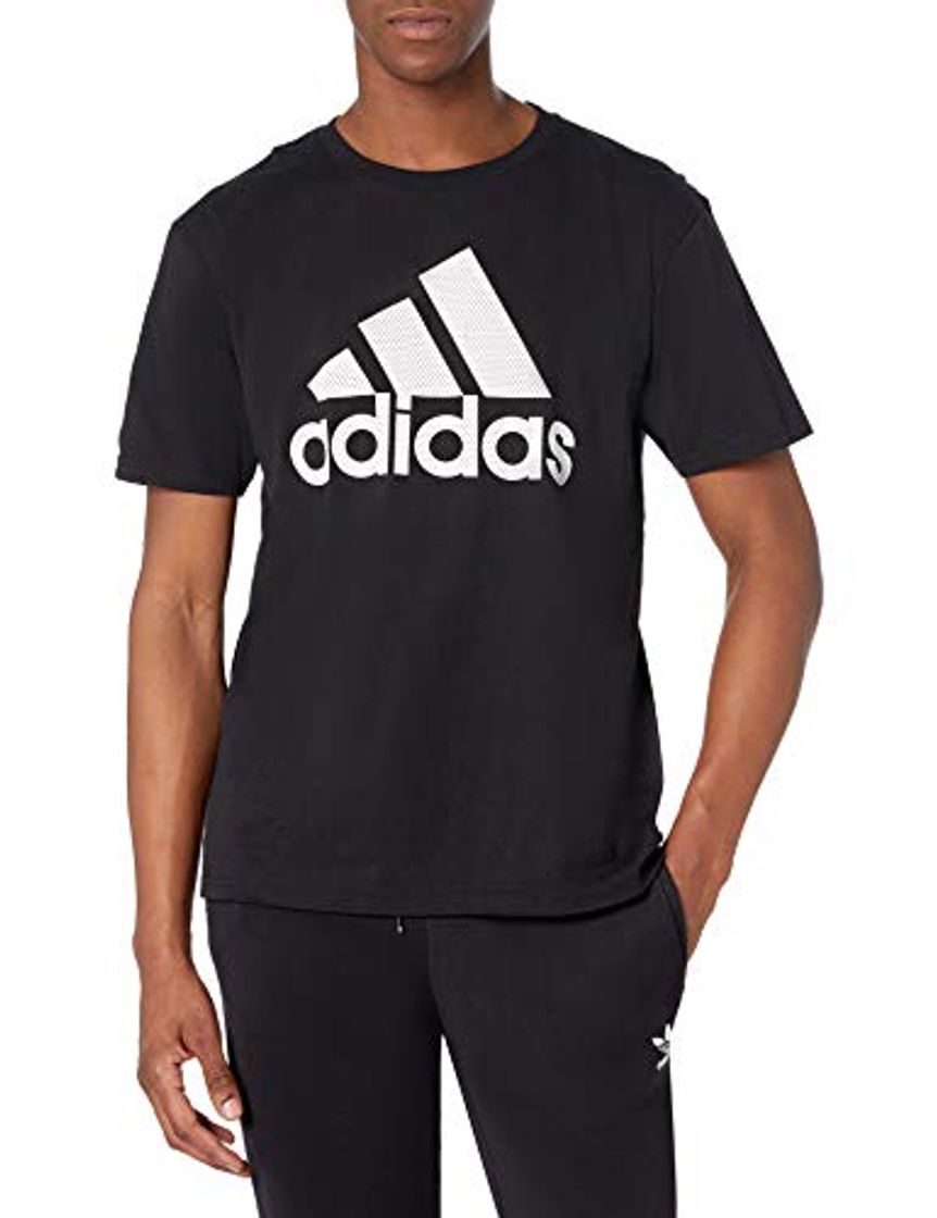 Fashion adidas Insignia básica para Hombre, Hombre, Camisa, GDO06, Negro