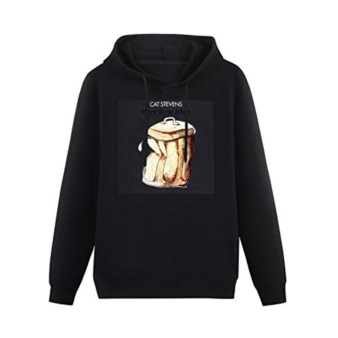 Fashion Mens Black Sweatershirt Cat Stevens Mona Bone Jakon Tracks Hoodies Long Sleeve Pullover Loose Hoody Sweatershirt M