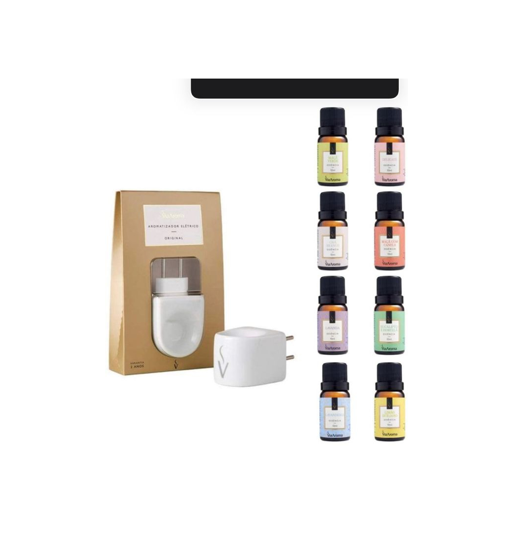 Products Kit Aromatizador Elétrico Difusor e 8 Essências Sortidas Via