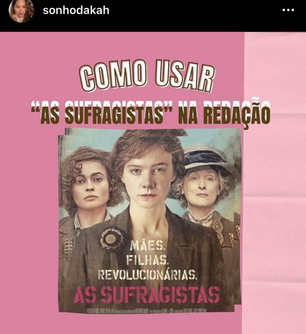 Fashion As sufragistas , usar na redação 