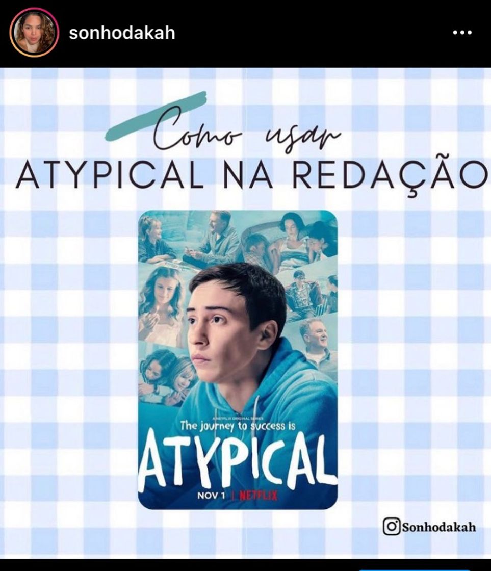 Series Como usar “Atypical” na redação