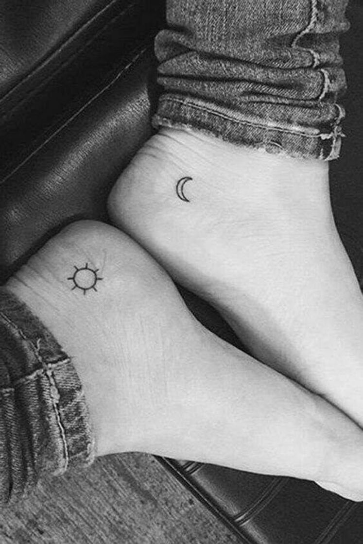 Moda Tatuagem - Sol e Lua ☀🌙