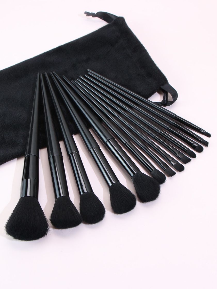 Social 13 Peças Novo Pincel De Maquiagem Com 1 Peça Bolsa De Veludo