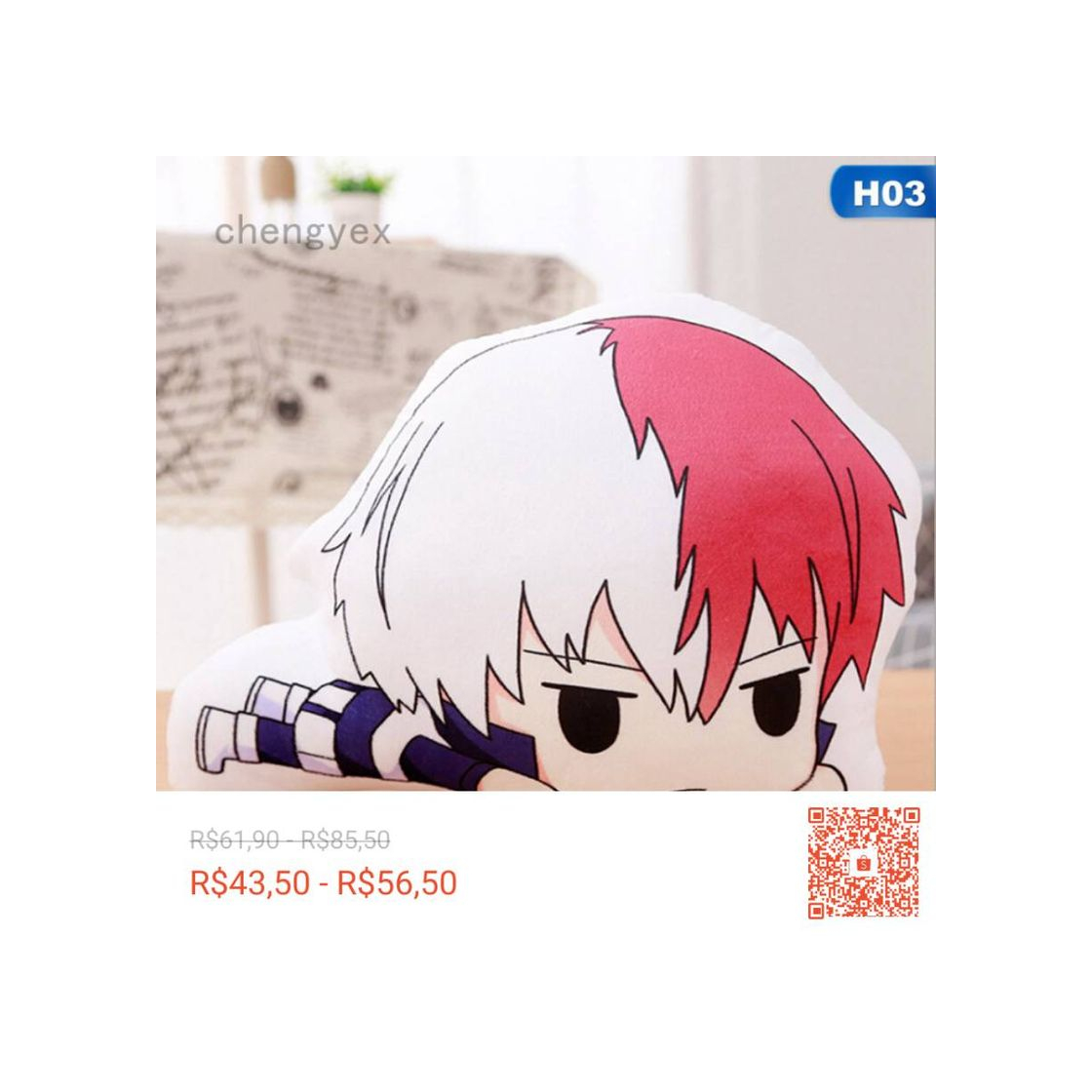 Product Todoroki Almofada Anime Boku no Hero