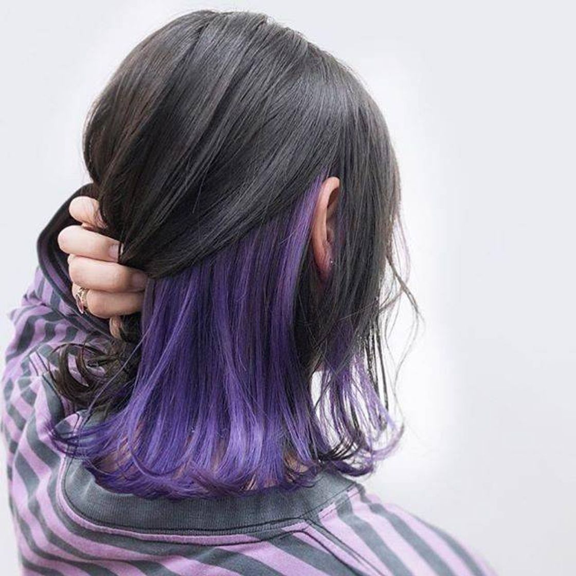 Fashion cabelo roxo 