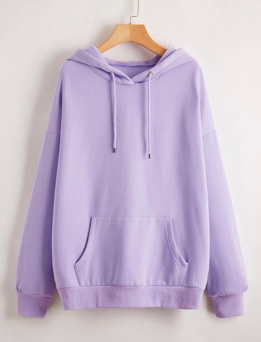 Moda Sudadera lila con capucha