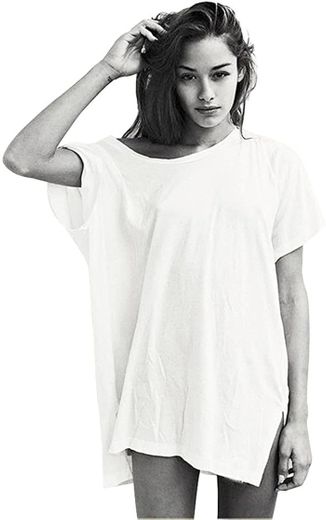 Oversize transparent white  t-shirt dress