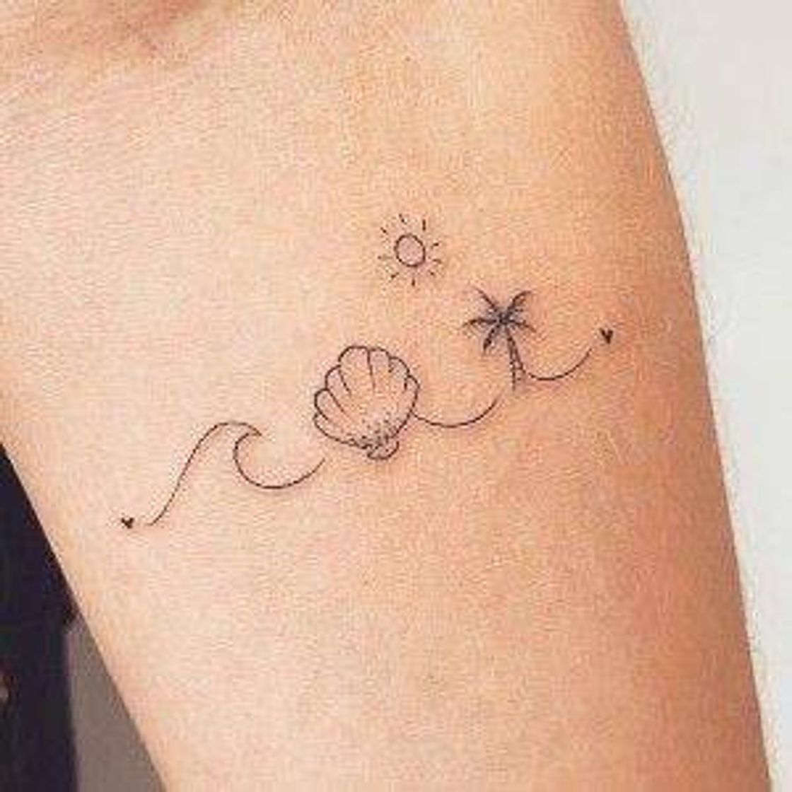 Fashion Tattoo inspirada na praia