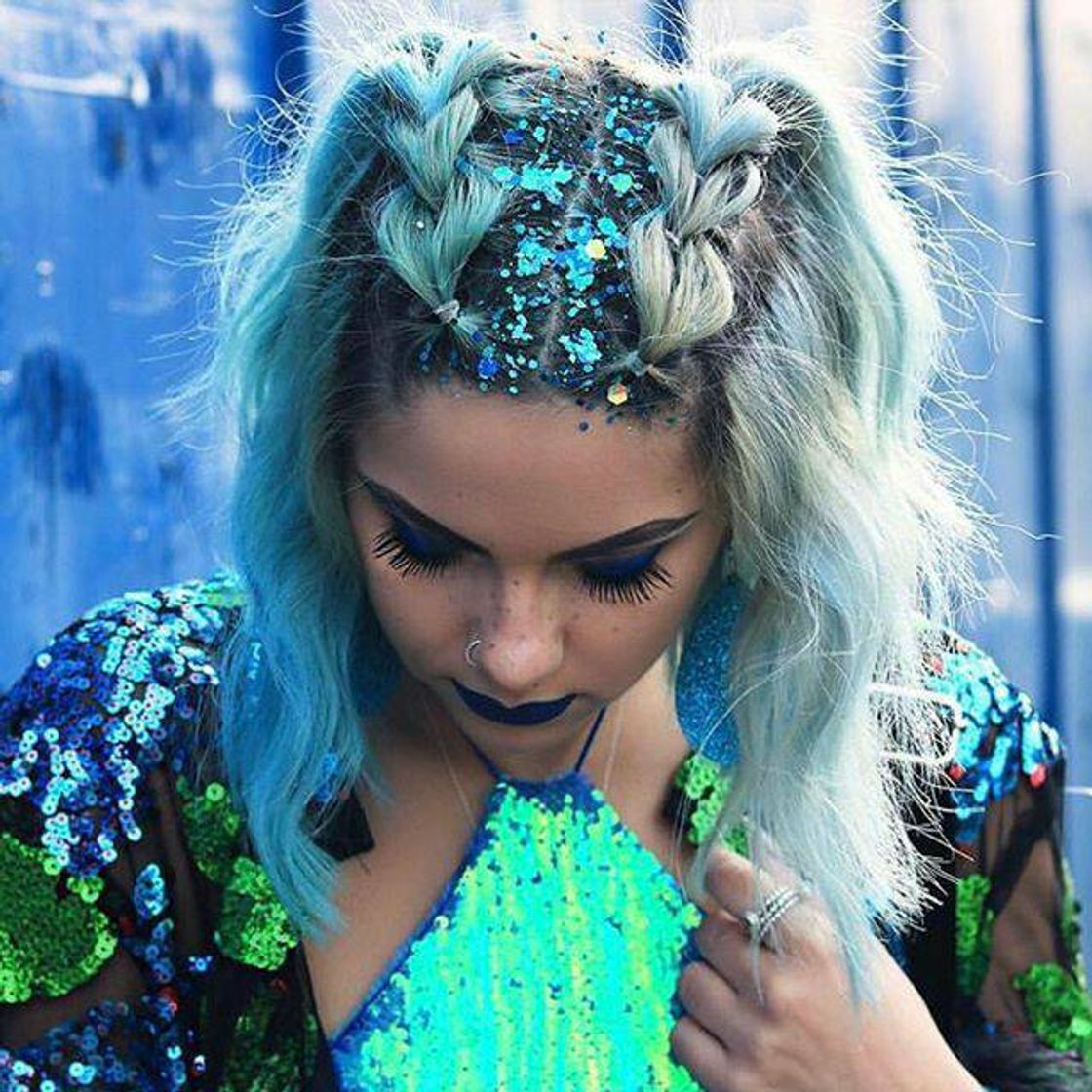 Fashion Glitter hairstyle