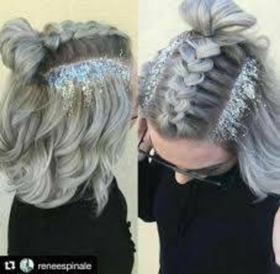 Moda Glitter hairstyle