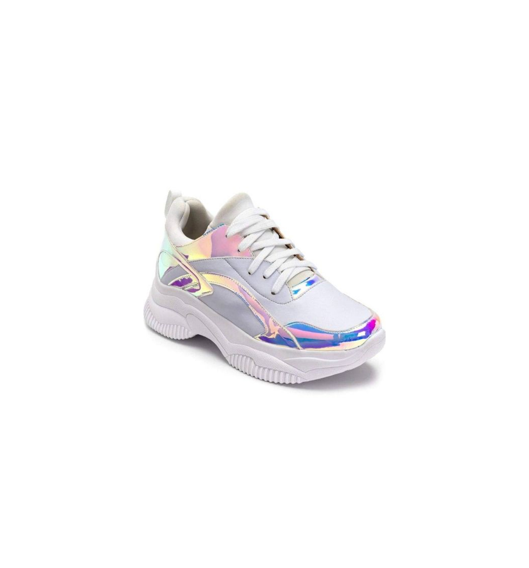 Fashion Tênis sneaker chunky Holográfico 