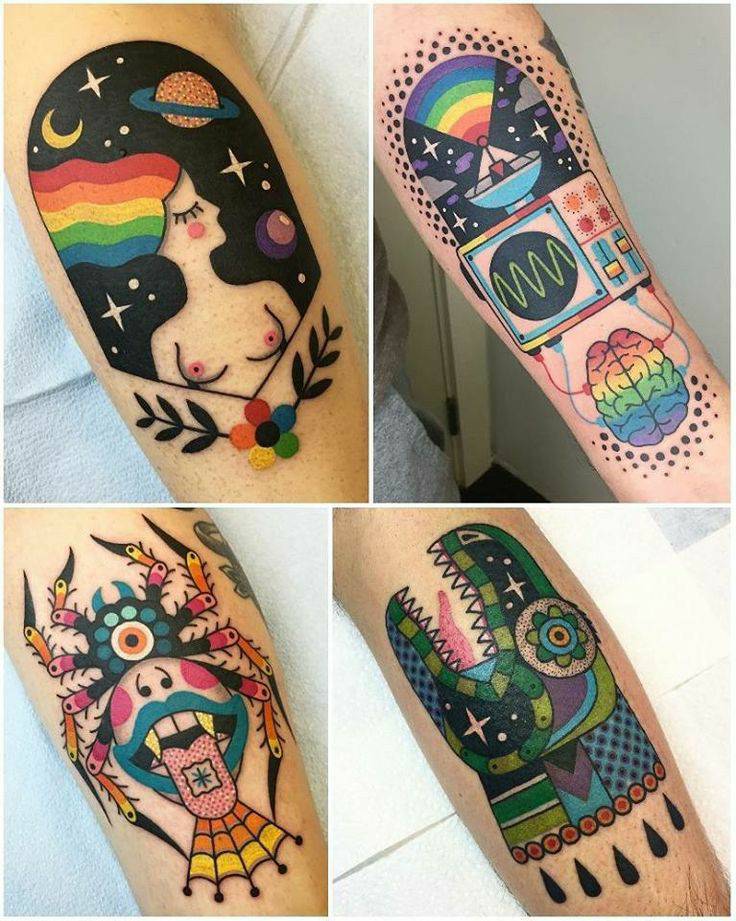 Moda Psicodelic tattoo