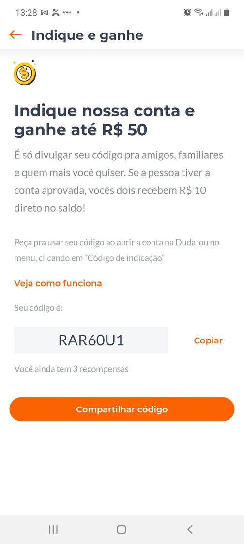 Fashion Ganhe R$10 por indicação com o app do banco bmg