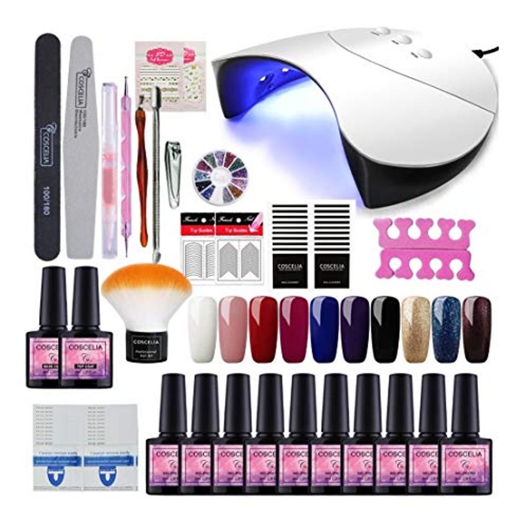 Product Saint-Acior 36W Lámpara Secador de Uñas UV/LED Nail Dryer 10PCS Esmalte Semipermanente