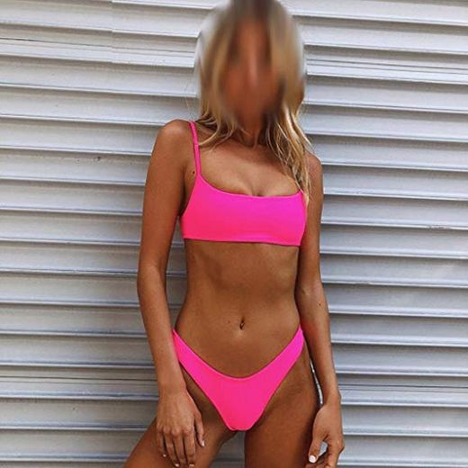 JJZXD Sexy Bikinis Bikini Empuje hacia Arriba Traje de baño Mujer Traje