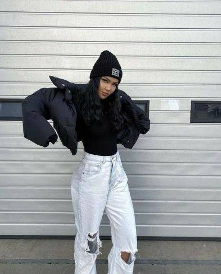 Social Campera puffer negra🖤