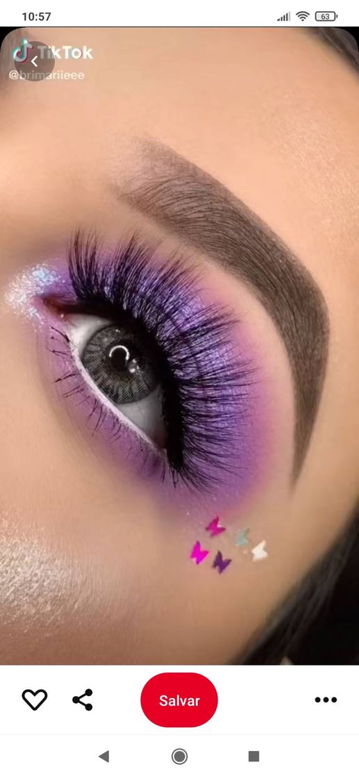 Fashion Tutorial make lilás #purple 💜✨