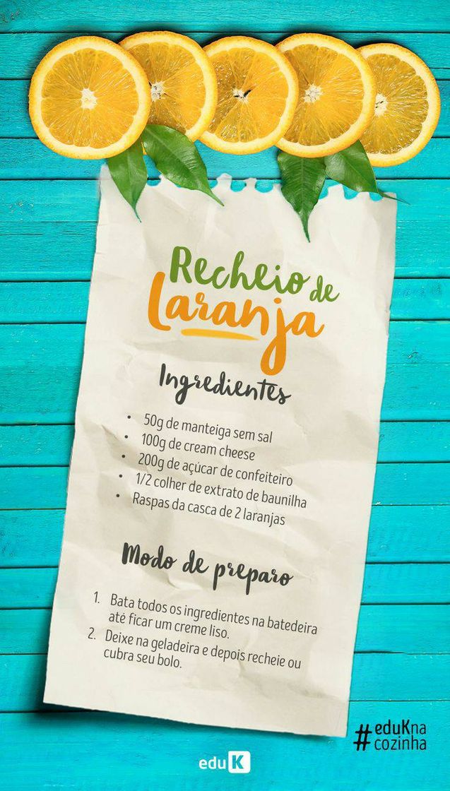 Moda Recheio de laranja 🍊😋