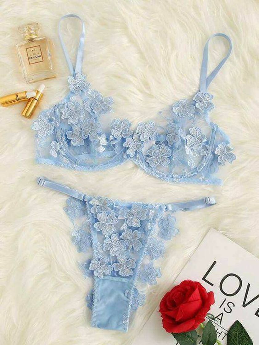 Fashion Lingerie Azul 😍