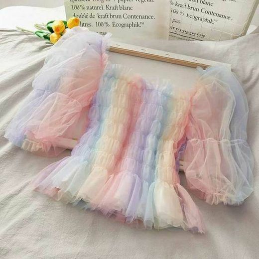 Pastel Rainbow Tops 🌈